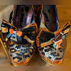 hand embellished statement concept heels University of Tennessee theme, size9/40